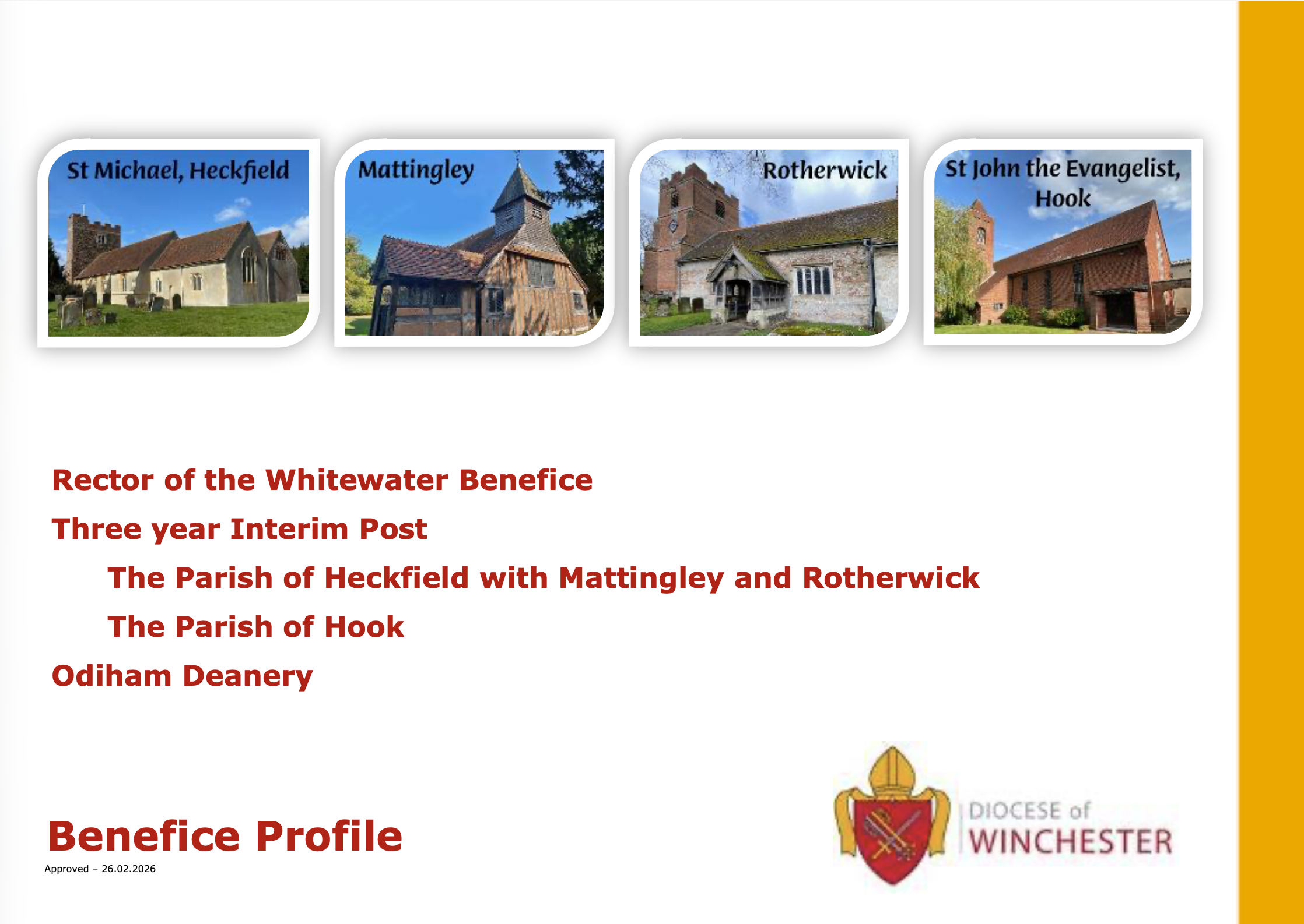 Benefice Profile
