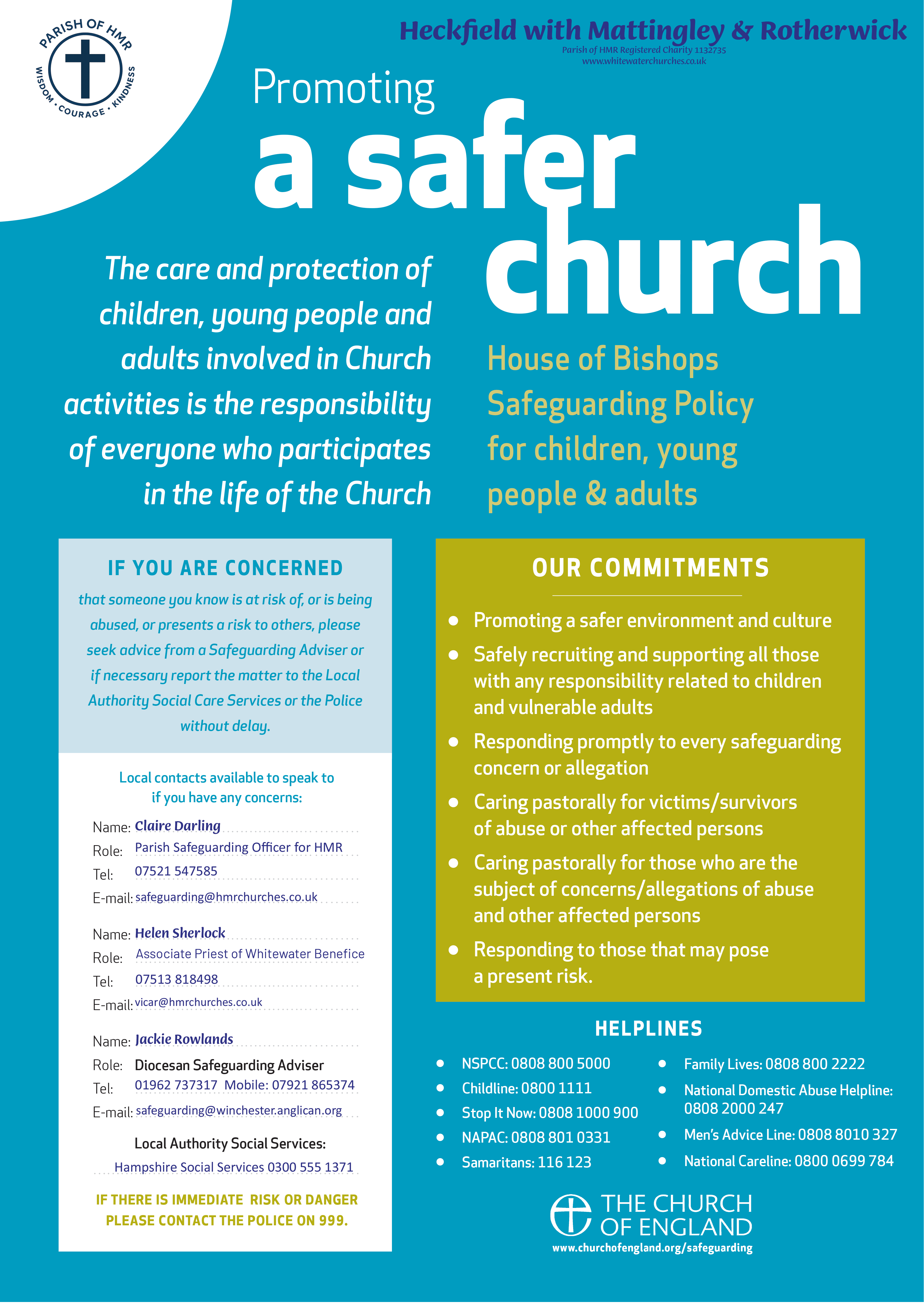 HMR safeguarding poster