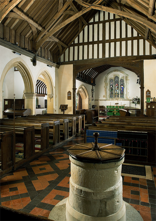 Inside Rotherwick church
