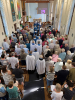 Marion's last service was a benefice service, and the church was full