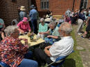 socialising in the sun