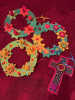 flower wreaths - by the children from Rotherwick