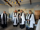 Clergy assembling - lovely to have so many here (and especially those who helped during the vacancy)